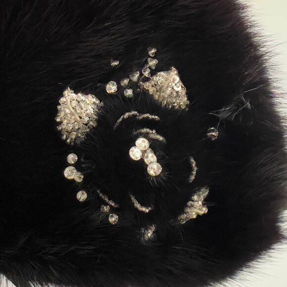 Vintage Valentino Black Mink Fur Evening Bag - Picture 8 of 10